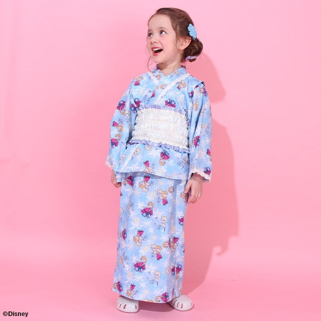 BDL x Disney 2Way Yukata Japanese Kimono 90-140cm Girls Summer Outerwear Dresses Japanese Summer Festival Special