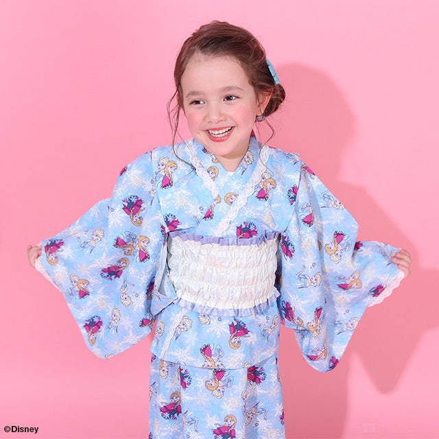 BDL x Disney 2Way Yukata Japanese Kimono 90-140cm Girls Summer Outerwear Dresses Japanese Summer Festival Special