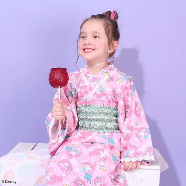 BDL x Disney 2Way Yukata Japanese Kimono 90-140cm Girls Summer Outerwear Dresses Japanese Summer Festival Special