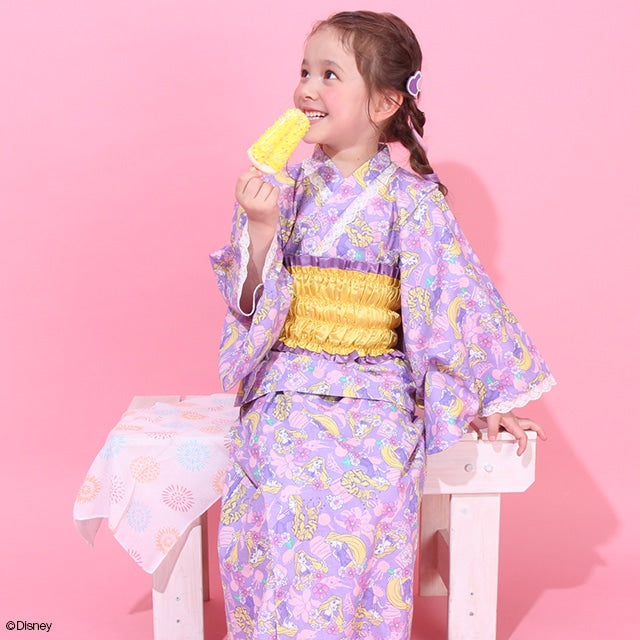 BDL x Disney 2Way Yukata Japanese Kimono 90-140cm Girls Summer Outerwear Dresses Japanese Summer Festival Special