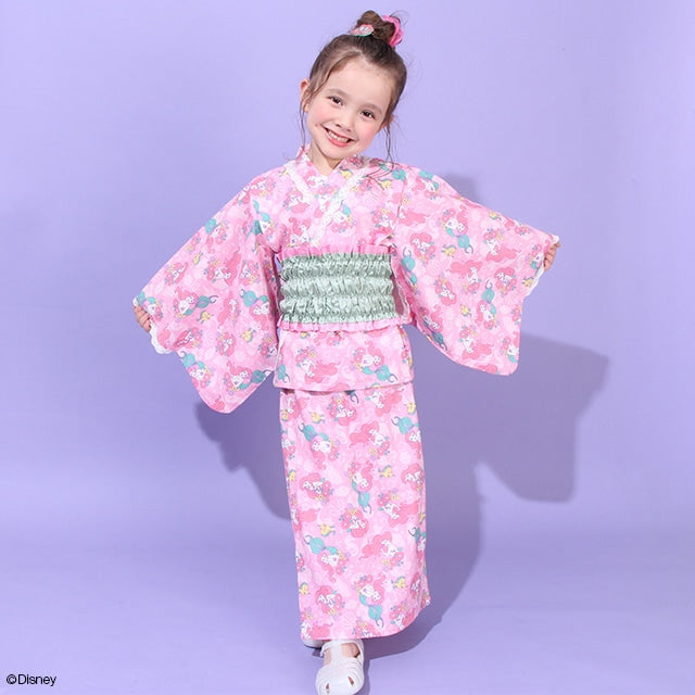 BDL x Disney 2Way Yukata Japanese Kimono 90-140cm Girls Summer Outerwear Dresses Japanese Summer Festival Special
