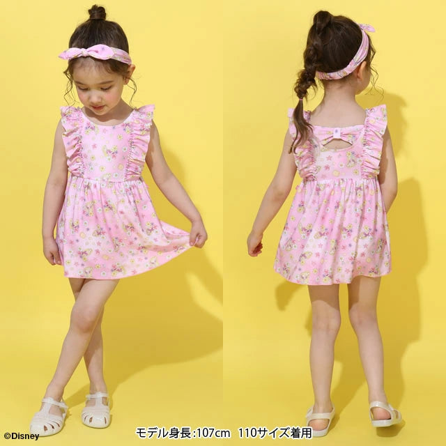 Japanese BDL x Disney Princess Swimsuit with Headband 90-130cm Girls' Summer Swimsuit Special