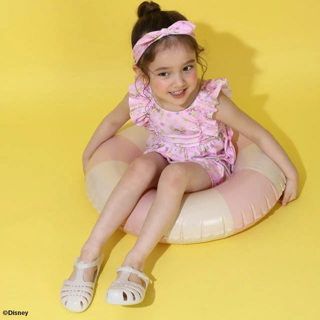 Japanese BDL x Disney Princess Swimsuit with Headband 90-130cm Girls' Summer Swimsuit Special