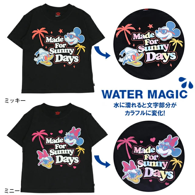 Japanese BDL x Disney parent-child wear water-changing print tops (80-150cm) for boys and girls (summer TOPS)
