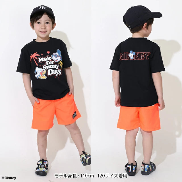 Japanese BDL x Disney parent-child wear water-changing print tops (80-150cm) for boys and girls (summer TOPS)