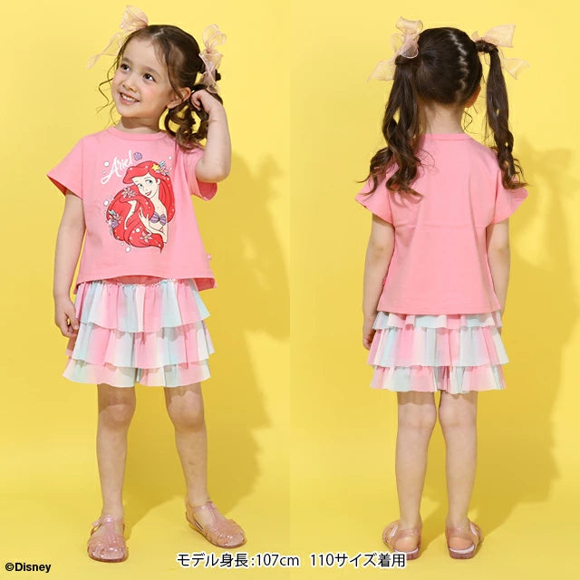 Japanese BDL x Disney Princess Tops and Pants Set (100-130cm) for Girls Summer