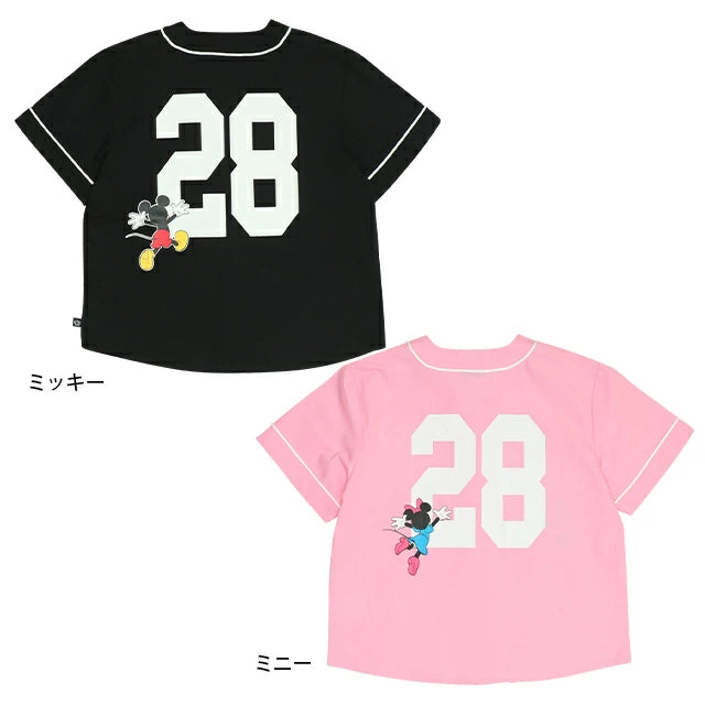 Japanese BDL x Disney Baseball Shirt 80-140cm Girls Summer TOPS