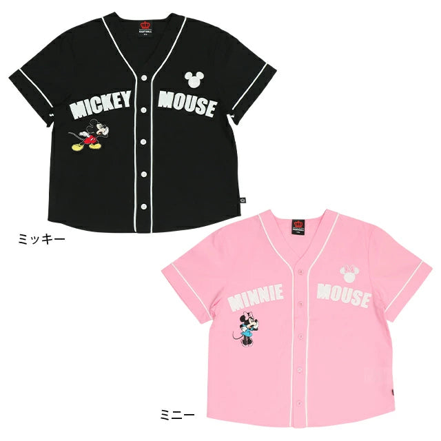Japanese BDL x Disney Baseball Shirt 80-140cm Girls Summer TOPS