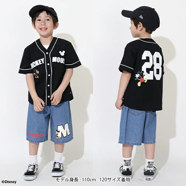 Japanese BDL x Disney Baseball Shirt 80-140cm Girls Summer TOPS