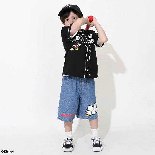 Japanese BDL x Disney Baseball Shirt 80-140cm Girls Summer TOPS