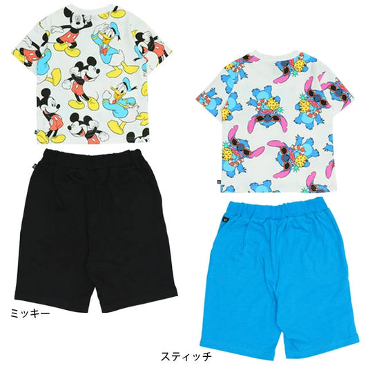 Japanese BDL x Disney casual tops and shorts set 80-120cm boys' summer TOPS PANTS