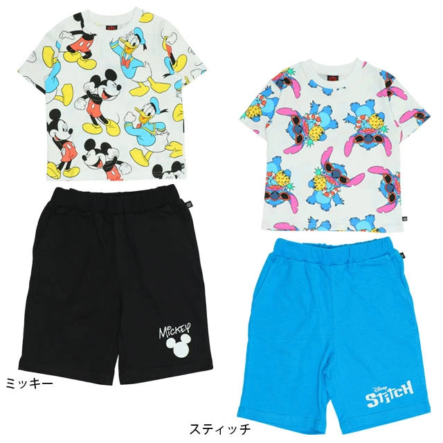 Japanese BDL x Disney casual tops and shorts set 80-120cm boys' summer TOPS PANTS