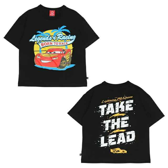 Japanese BDL x Disney Cars Printed Short-Sleeved Top (90-130cm) for Boys (Summer TOPS)