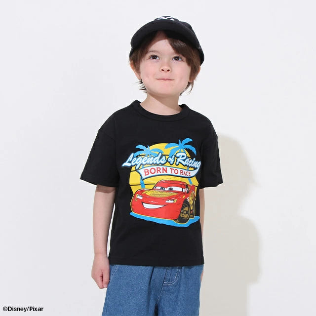 Japanese BDL x Disney Cars Printed Short-Sleeved Top (90-130cm) for Boys (Summer TOPS)