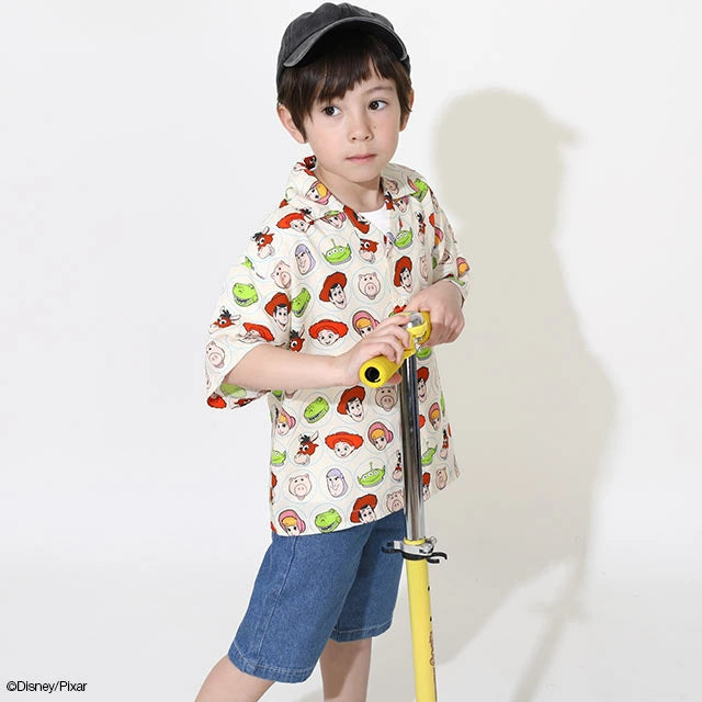 Japanese BDL x Disney Toy Story Shirt 90-140cm Boys Summer TOPS