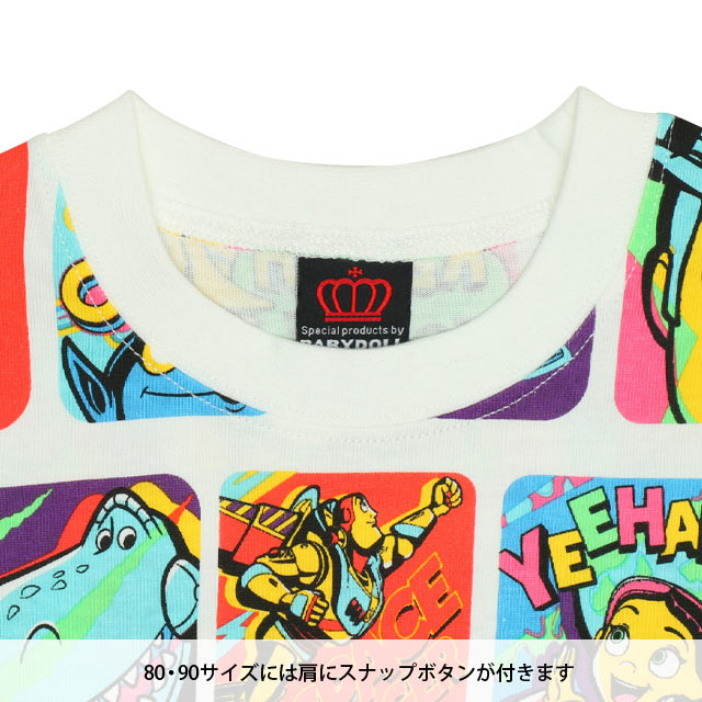 Japanese BDL x Disney Toy Story Printed Top (80-150cm) for Boys (Summer)