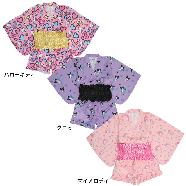 BDL x Sanrio Yukata (Japanese Kimono) 90-140cm for Girls Summer TOPS PANTS (Japanese Summer Festival Special)