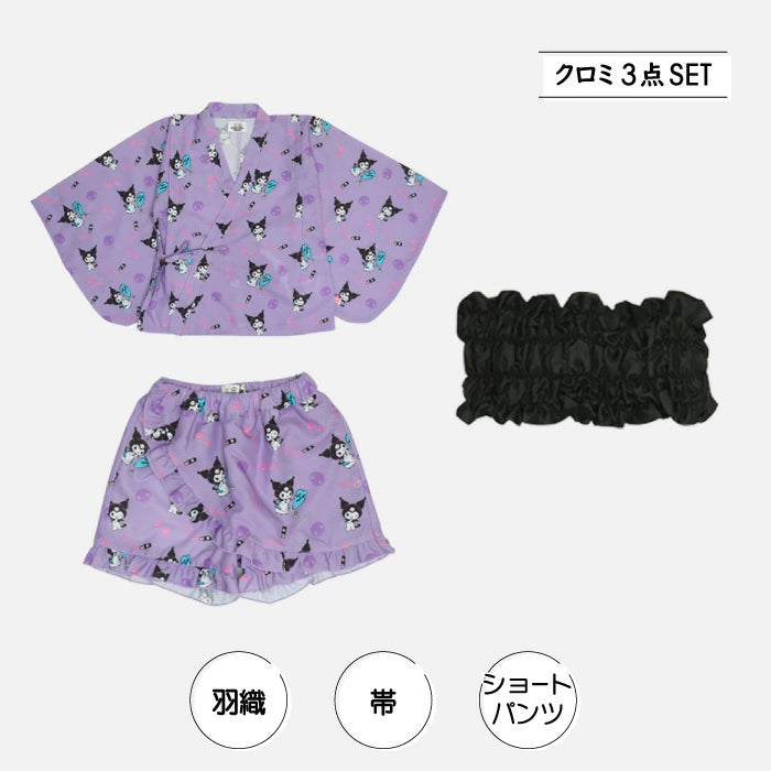 BDL x Sanrio Yukata (Japanese Kimono) 90-140cm for Girls Summer TOPS PANTS (Japanese Summer Festival Special)