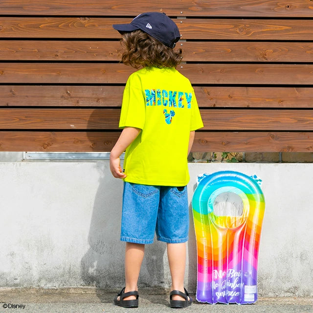 Japanese BDL x Disney parent-child print tops (80-150cm) for boys and girls (summer TOPS)