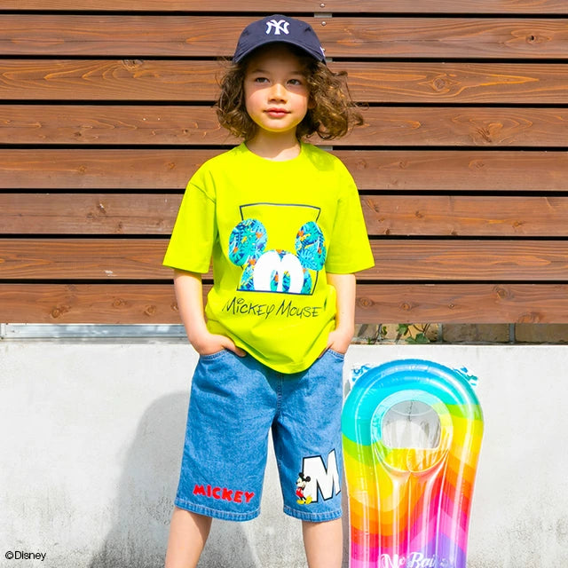 Japanese BDL x Disney parent-child print tops (80-150cm) for boys and girls (summer TOPS)
