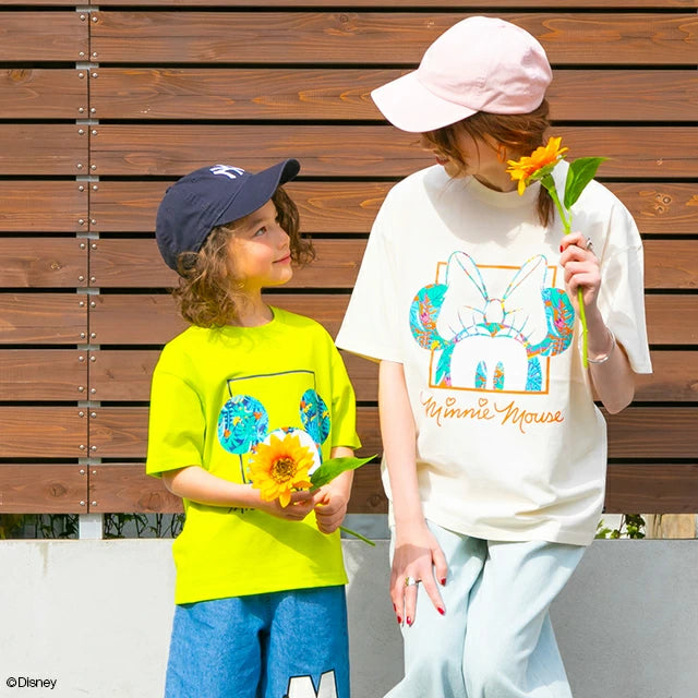 Japanese BDL x Disney parent-child print tops (80-150cm) for boys and girls (summer TOPS)