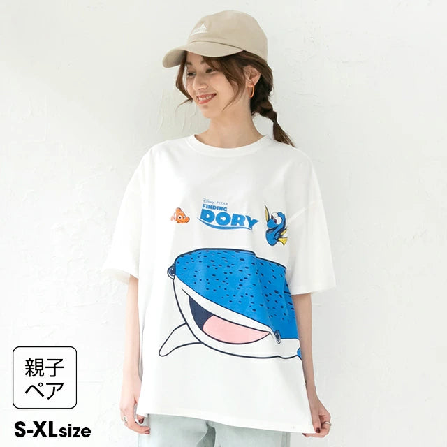 Japanese children's clothing BDL parent-child whale print top S-XL adult summer TOPS