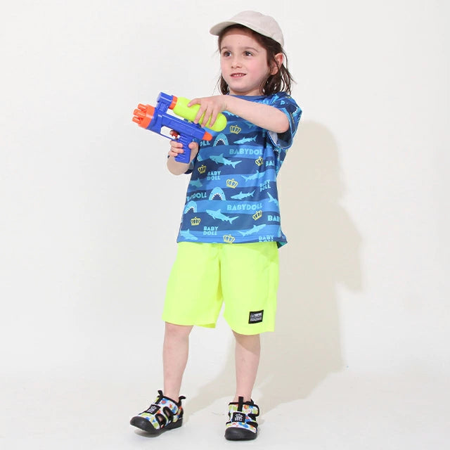 Japanese children's clothing BDL lightweight quick-drying series printed tops 80-130cm boys/girls summer TOPS