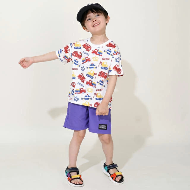 Japanese children's clothing BDL lightweight quick-drying series printed tops 80-130cm boys/girls summer TOPS