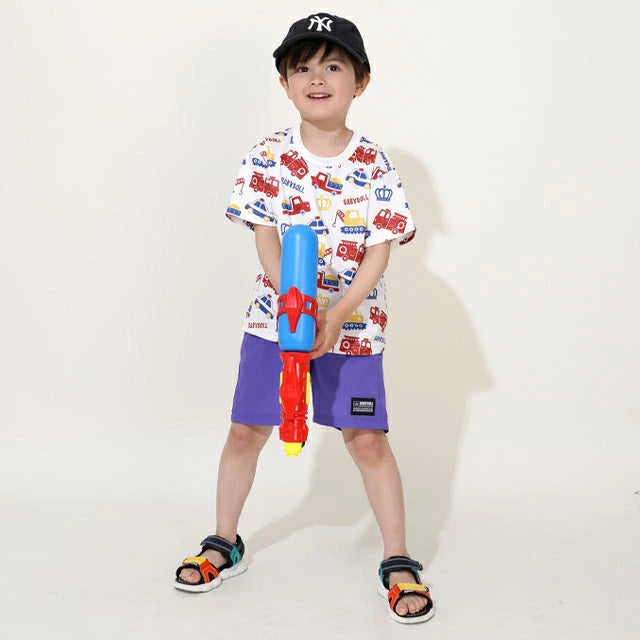 Japanese children's clothing BDL lightweight quick-drying series printed tops 80-130cm boys/girls summer TOPS