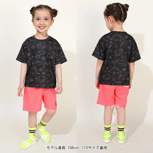 Japanese children's clothing BDL lightweight quick-drying series printed tops 80-130cm boys/girls summer TOPS
