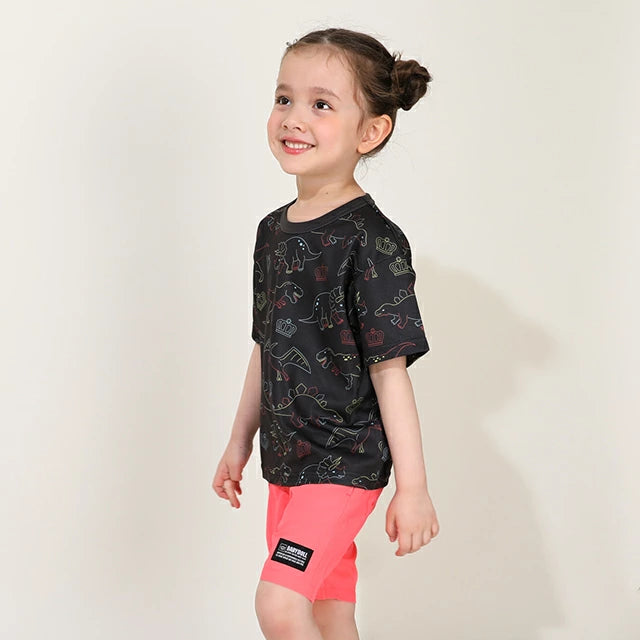 Japanese children's clothing BDL lightweight quick-drying series printed tops 80-130cm boys/girls summer TOPS
