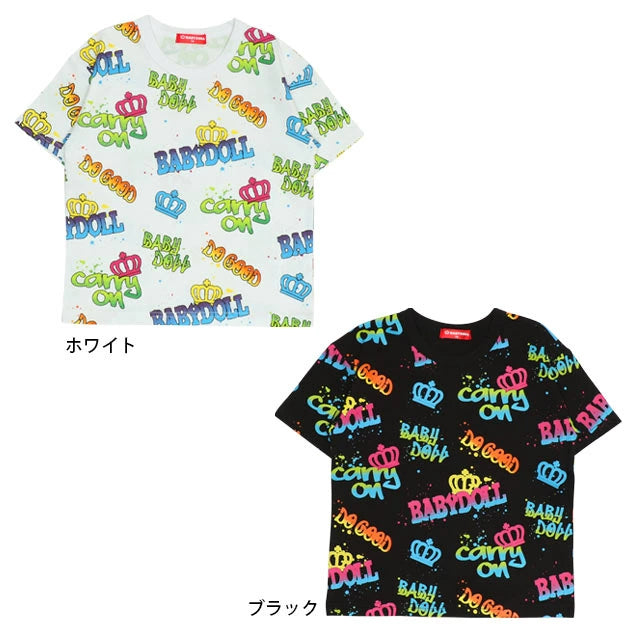 Japanese children's clothing BDL printed tops 80-140cm boys/girls summer TOPS