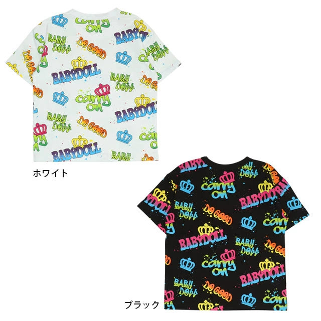Japanese children's clothing BDL printed tops 80-140cm boys/girls summer TOPS