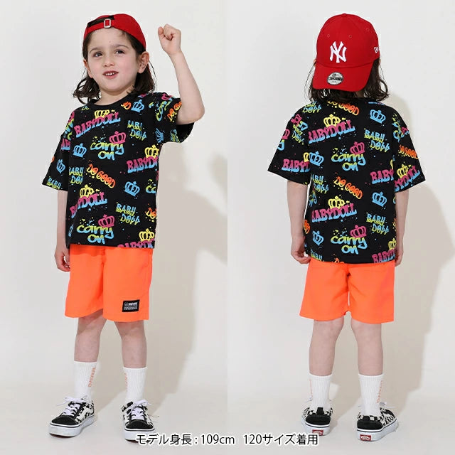 Japanese children's clothing BDL printed tops 80-140cm boys/girls summer TOPS
