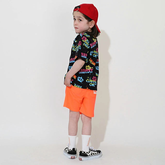 Japanese children's clothing BDL printed tops 80-140cm boys/girls summer TOPS
