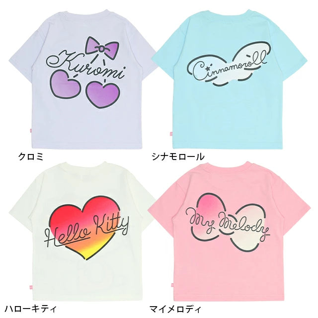 Japanese BDL x Sanrio Parent-child Print Tops 80-140cm Girls Summer TOPS