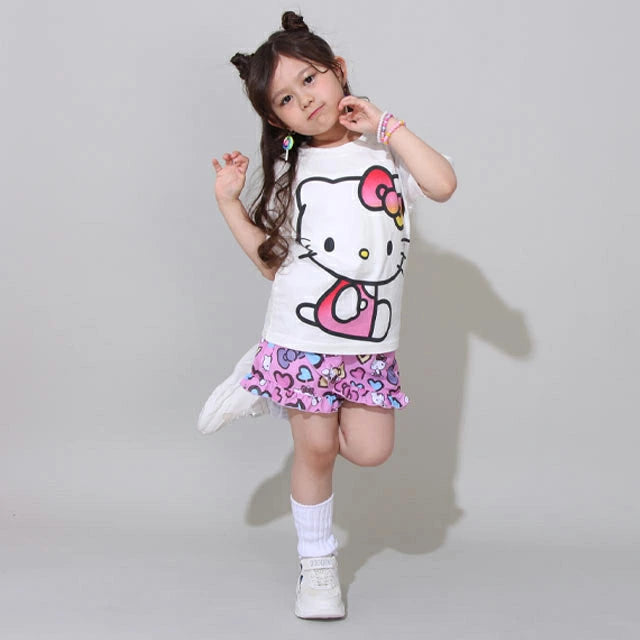 Japanese BDL x Sanrio Parent-child Print Tops 80-140cm Girls Summer TOPS