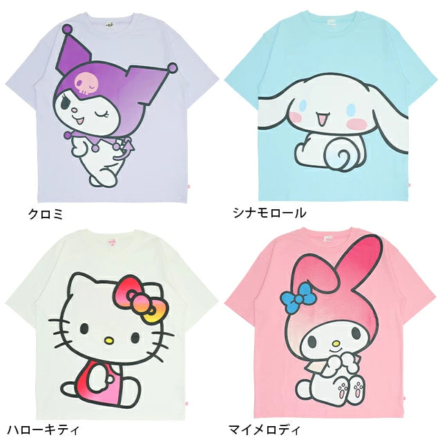 Japanese children's clothing BDL x Sanrio parent-child print top SL adult summer TOPS