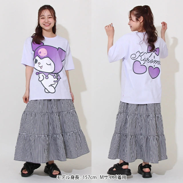 Japanese children's clothing BDL x Sanrio parent-child print top SL adult summer TOPS