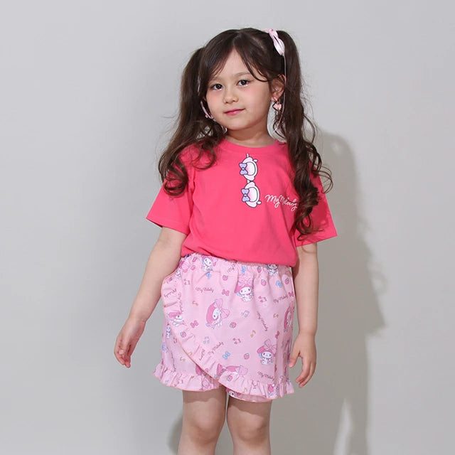Japanese BDL x Sanrio Parent-child Print Tops 80-140cm Girls Summer TOPS