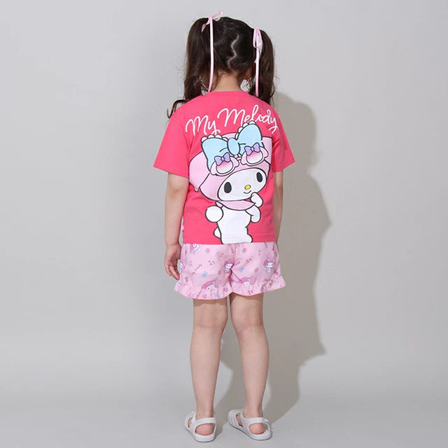Japanese BDL x Sanrio Parent-child Print Tops 80-140cm Girls Summer TOPS