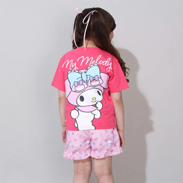 Japanese BDL x Sanrio Parent-child Print Tops 80-140cm Girls Summer TOPS