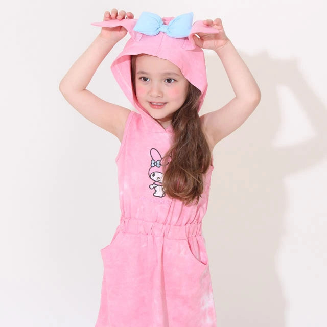 Japanese BDL x Sanrio Hooded Vest Dress (90-130cm) for Girls Summer