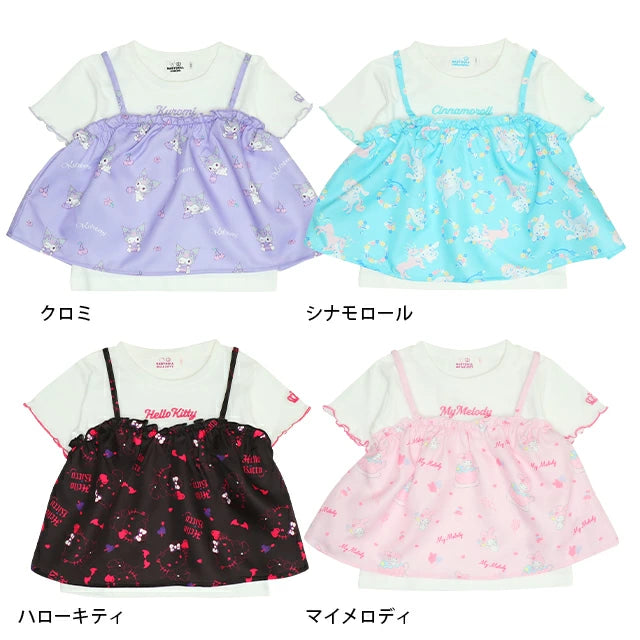 Japanese BDL x Sanrio Tank Top Two-Piece Set 80-140cm Girls Summer TOPS