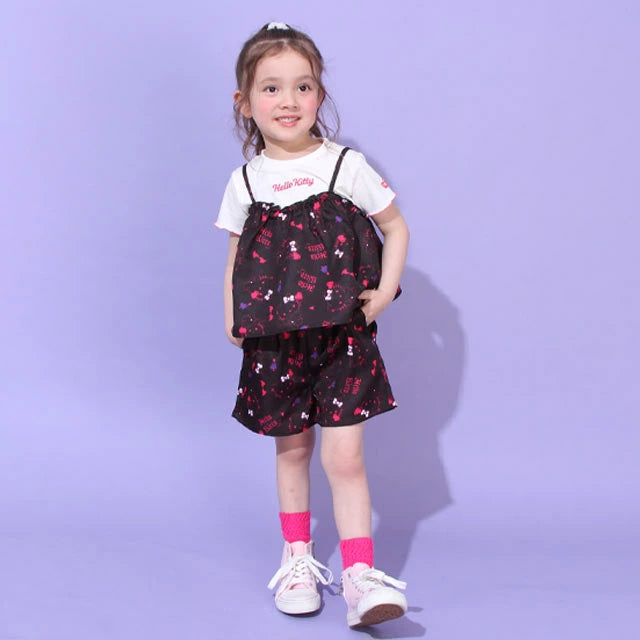 Japanese children's clothing BDL x Sanrio pattern lace-up shorts 80-140cm girls' summer PANTS