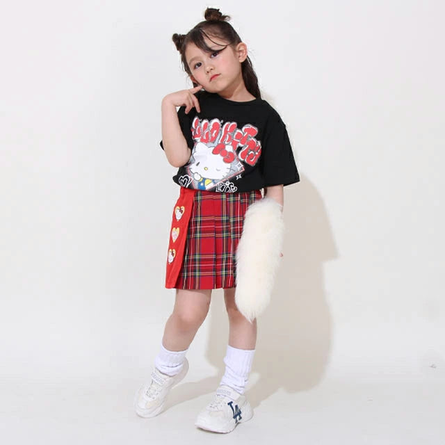 Japanese BDL x Sanrio Parent-child Print Tops (80-150cm) for Girls (Summer)