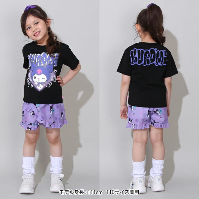 Japanese BDL x Sanrio Parent-child Print Tops (80-150cm) for Girls (Summer)