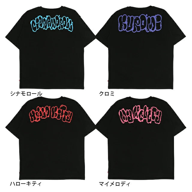 Japanese children's clothing BDL x Sanrio parent-child print top SL adult summer TOPS