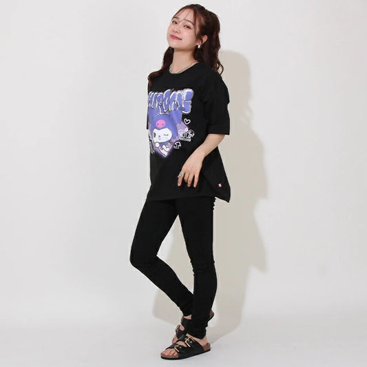 Japanese children's clothing BDL x Sanrio parent-child print top SL adult summer TOPS