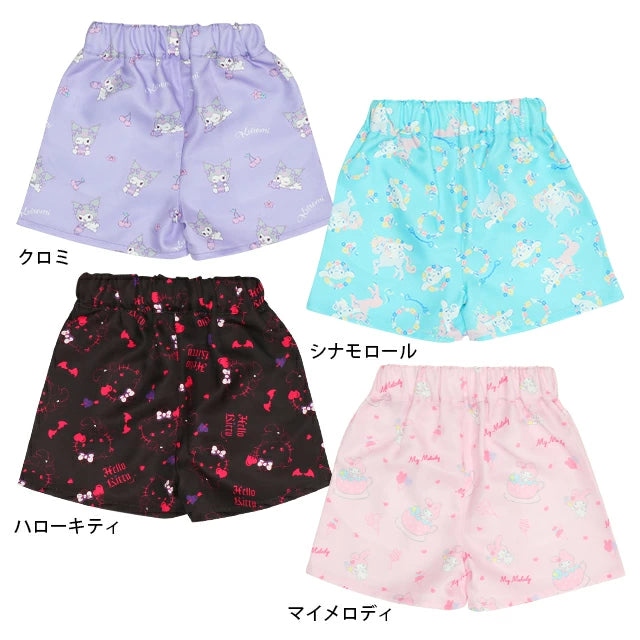 Japanese children's clothing BDL x Sanrio pattern lace-up shorts 80-140cm girls' summer PANTS